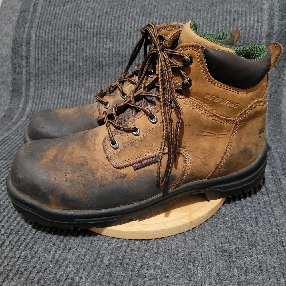 Red Wing Work Boots Men's 13 Brown Safety Steel Toe Leather ASTM‎ F2413-18 2235